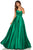 Sherri Hill - 52850 Strapless Sweetheart Long A-Line Satin Dress In Green