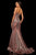 Sherri Hill - 52954 Long Strapless Fitted Mermaid Dress In Red and Silver