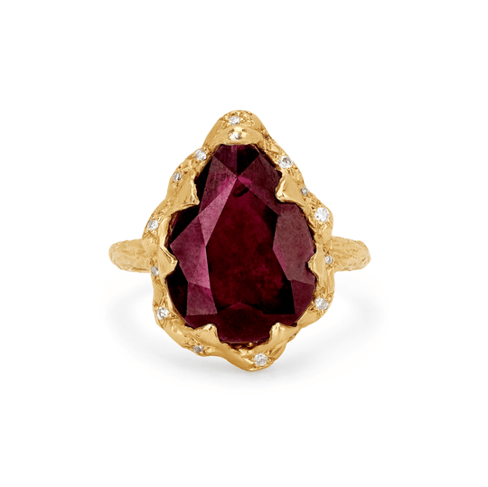 NEW! Queen Water Drop Ruby Ring