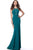 Jovani - JVN62552 Strappy Halter Fitted Sheath Dress In Green