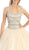Eureka Fashion - 3005 Jeweled Semi-Sweetheart Ballgown With Bolero