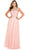 Nox Anabel - 8155 Bateau illusion Chiffon Gown