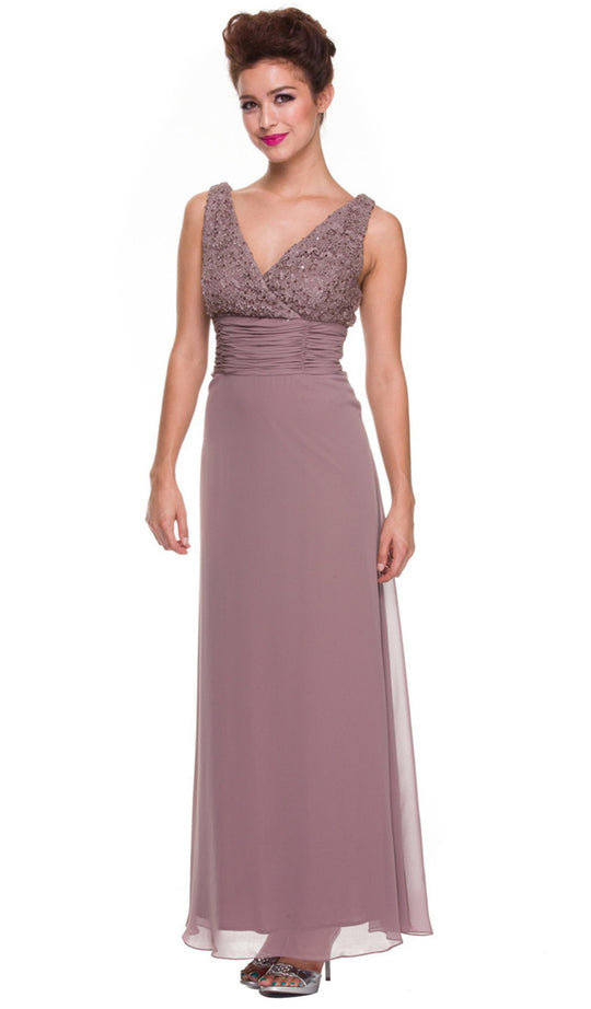 Nox Anabel - 5072 V-Neck Dress with Jacket