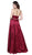 Nox Anabel - 8198 Sleeveless Embroidered Halter Neck A-Line Gown