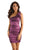 Eureka Fashion - 1893 One Shoulder Rosette Strap Fitted Cocktail Dress In Purple