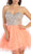 Eureka Fashion - 2602 Strapless Beaded Sweetheart A-line Dress In Orange