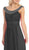 Eureka Fashion - 2027 Pearl Embroidered Neckline Chiffon A-Line Gown