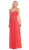 Eureka Fashion - 2027 Pearl Embroidered Neckline Chiffon A-Line Gown