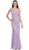 Eureka Fashion - 2030 Mermaid Silhouette Sequin Lace Evening Dress In Purple