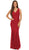 Eureka Fashion - 2030 Mermaid Silhouette Sequin Lace Evening Dress In Red