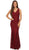 Eureka Fashion - 2030 Mermaid Silhouette Sequin Lace Evening Dress In Red