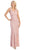 Eureka Fashion - 2030 Mermaid Silhouette Sequin Lace Evening Dress In Pink