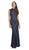 Eureka Fashion - 2061 Allover Lace High Neckline Mermaid Dress