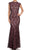 Eureka Fashion - 2061 Allover Lace High Neckline Mermaid Dress
