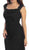 Eureka Fashion - 1927 Lace Cap Sleeve Draped Chiffon Gown In Black