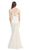 Eureka Fashion - 3510 Lace Bateau Long Mermaid Dress In White