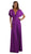 Poly USA - 7022 Twist and Tie Long Convertible Jersey Dress In Purple