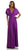 Poly USA - 7022 Long Convertible Twist and Tie Jersey Dress In Purple