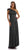 Poly USA - 7022 Long Convertible Twist and Tie Jersey Dress In Black