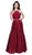 Sleeveless Embroidered and Beaded Halter Neck Long A-line Dress