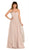 Poly USA - 7156 Convertible Strapless Chiffon A-ine Dress
