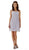Poly USA - 7006 Sleeveless Illusion Neck Chiffon A-line Dress