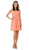Poly USA - 7006 Sleeveless Illusion Neck Chiffon A-line Dress