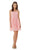 Poly USA - 7006 Sleeveless Illusion Neck Chiffon A-line Dress