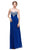 Eureka Fashion - 2564 Heart Shaped Beaded Sweetheart Chiffon Dress In Blue