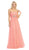 Eureka Fashion - 2507 Rhinestone Accented Sweetheart Chiffon Dress In Orange