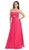 Eureka Fashion - 2507 Rhinestone Accented Sweetheart Chiffon Dress In Pink