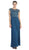 Eureka Fashion - 2066 Sequined Illusion Cap Sleeve Pleated Dress In Green