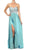 Eureka Fashion - 2500 Rhinestone-Crusted Strapless Sweetheart Gown In Green