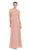 Eureka Fashion - 1924 Asymmetrical Neck Flowing Chiffon Gown