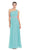 Eureka Fashion - 1924 Asymmetrical Neck Flowing Chiffon Gown