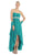 Eureka Fashion - 1913 Chiffon Layered High Low Empire Waist Gown