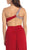 Eureka Fashion - 2501 Beaded Sweetheart Jersey Sheath Dress In Red