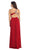 Eureka Fashion - 2501 Beaded Sweetheart Jersey Sheath Dress In Red