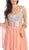 Eureka Fashion - 2401 Beaded One Shoulder Chiffon A-line Dress In Orange