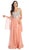 Eureka Fashion - 2401 Beaded One Shoulder Chiffon A-line Dress In Orange