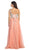 Eureka Fashion - 2401 Beaded One Shoulder Chiffon A-line Dress In Orange