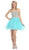 Eureka Fashion - 2602 Strapless Beaded Sweetheart A-line Dress In Blue