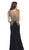 Eureka Fashion - 6000 Embroidered Cap Sleeve Trumpet Dress in Black