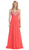 Eureka Fashion - 2564 Heart Shaped Beaded Sweetheart Chiffon Dress In Orange