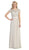 Eureka Fashion - 3909 Mother Of The Bride Lace/Chiffon Dress in Silver