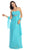 Eureka Fashion - 2507 Rhinestone Accented Sweetheart Chiffon Dress In Green