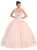 Dancing Queen - 8777 Strapless Embroidered Sheer Evening Gown
