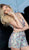 Jovani - 62106 Embellished Deep V-neck Romper In Neutral and Multi-Color