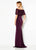 Cameron Blake - 219682 Lace Appliqued Off-Shoulder Dress In Purple