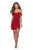 La Femme - 28193 Off-Shoulder Jersey Sheath Dress In Red